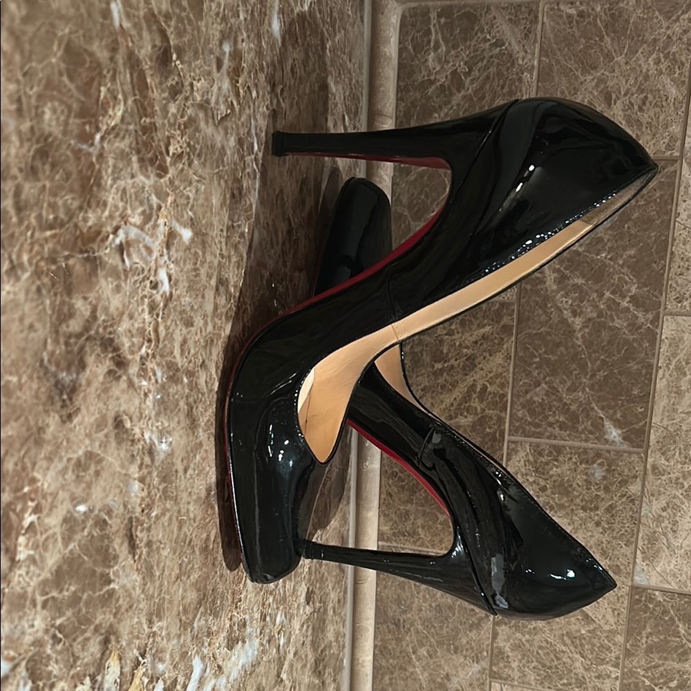 Christian Louboutin Black Patent Leather Heels